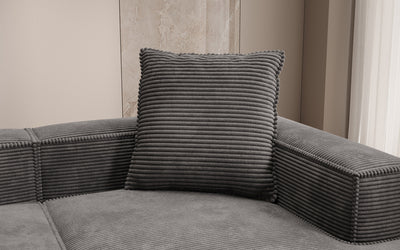 Lesley decorative pillow 60x60 in corduroy