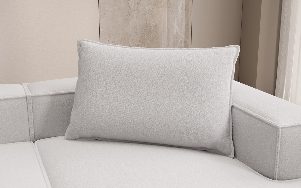 Decorative pillow Lesley 45x80 in Bouclé