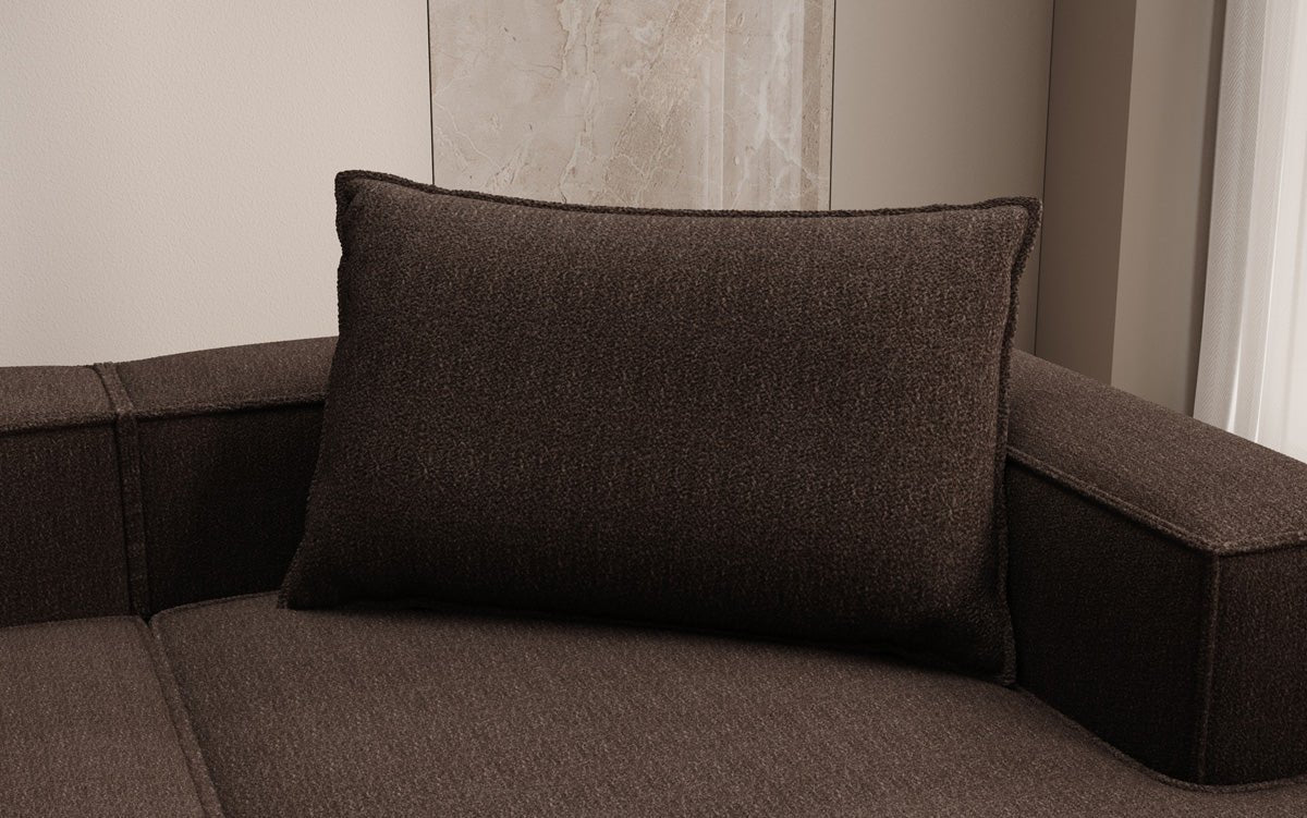 Decorative pillow Lesley 45x80 in Bouclé