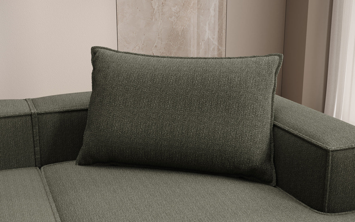 Decorative pillow Lesley 45x80 in Bouclé