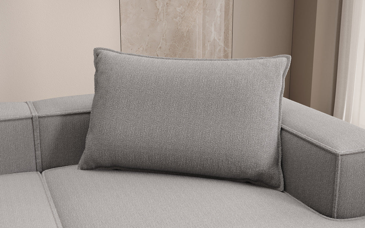 Decorative pillow Lesley 45x80 in Bouclé