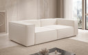 Lesley designer 3-seater sofa in textured fabric