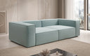 Lesley designer 3-seater sofa in textured fabric