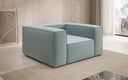 Designer Sofa-Sessel Lesley in Strukturstoff