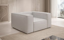 Designer sofa armchair Lesley in genuine leather