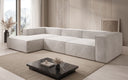 Designer corner sofa Lesley in velvet