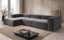 Designer Ecksofa Lesley in Strukturstoff