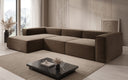 Designer Ecksofa Lesley in Strukturstoff