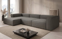 Designer Ecksofa Lesley in Echtleder