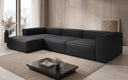 Designer Ecksofa Lesley in Echtleder