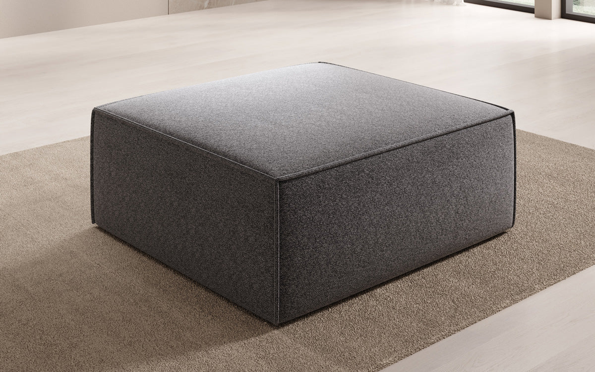 Lesley Side Stool in Textured Fabric