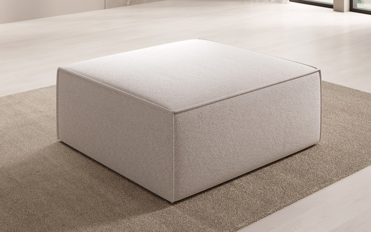 Lesley Side Stool in Textured Fabric