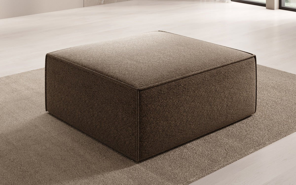 Lesley Side Stool in Textured Fabric