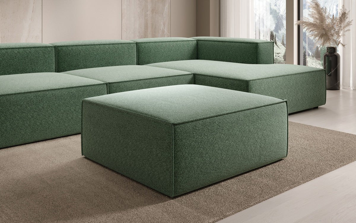 Lesley Side Stool in Textured Fabric