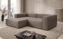 Designer corner sofa Lesley Mini in genuine leather