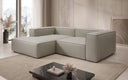 Designer corner sofa Lesley Mini in genuine leather