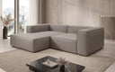 Designer corner sofa Lesley Mini in genuine leather