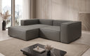 Designer corner sofa Lesley Mini in genuine leather