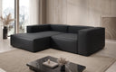 Designer corner sofa Lesley Mini in genuine leather