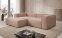 Designer corner sofa Lesley Mini in genuine leather