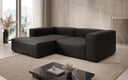 Designer corner sofa Lesley Mini in genuine leather