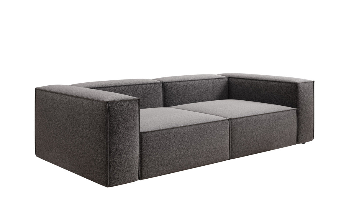 Lesley designer 3-seater sofa in textured fabric