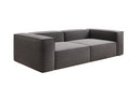 Lesley designer 3-seater sofa in textured fabric