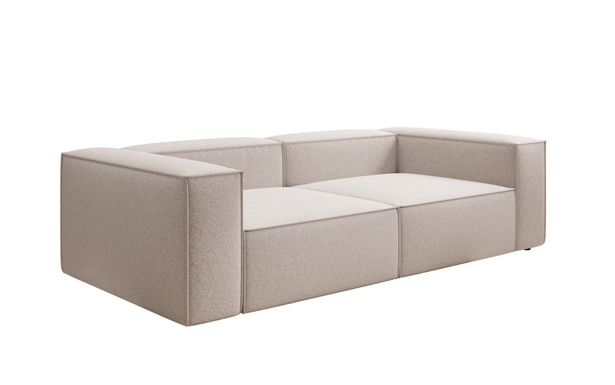 Lesley designer 3-seater sofa in textured fabric