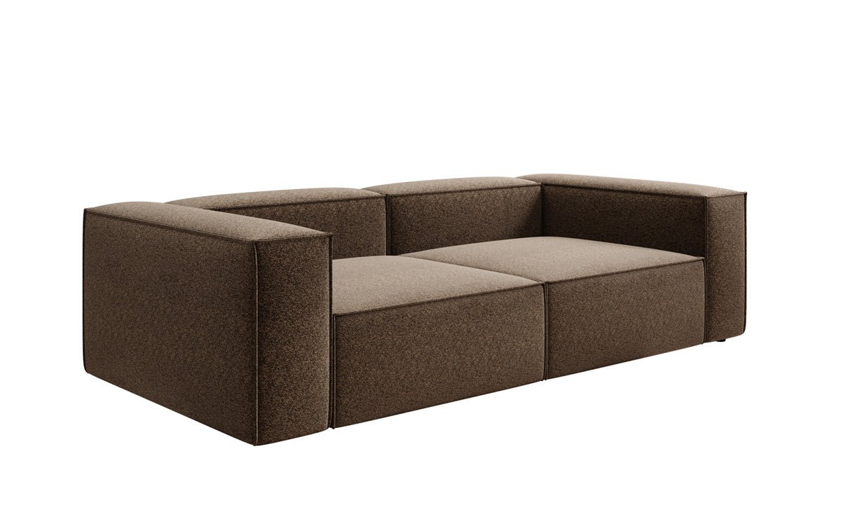 Lesley designer 3-seater sofa in textured fabric
