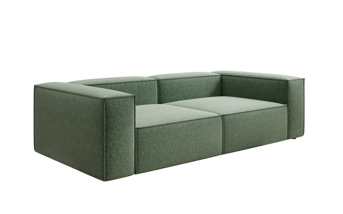 Lesley designer 3-seater sofa in textured fabric