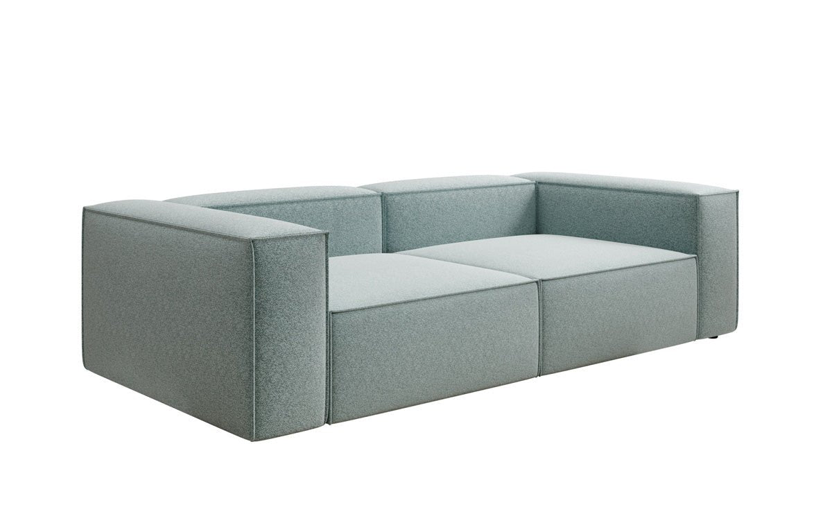 Lesley designer 3-seater sofa in textured fabric