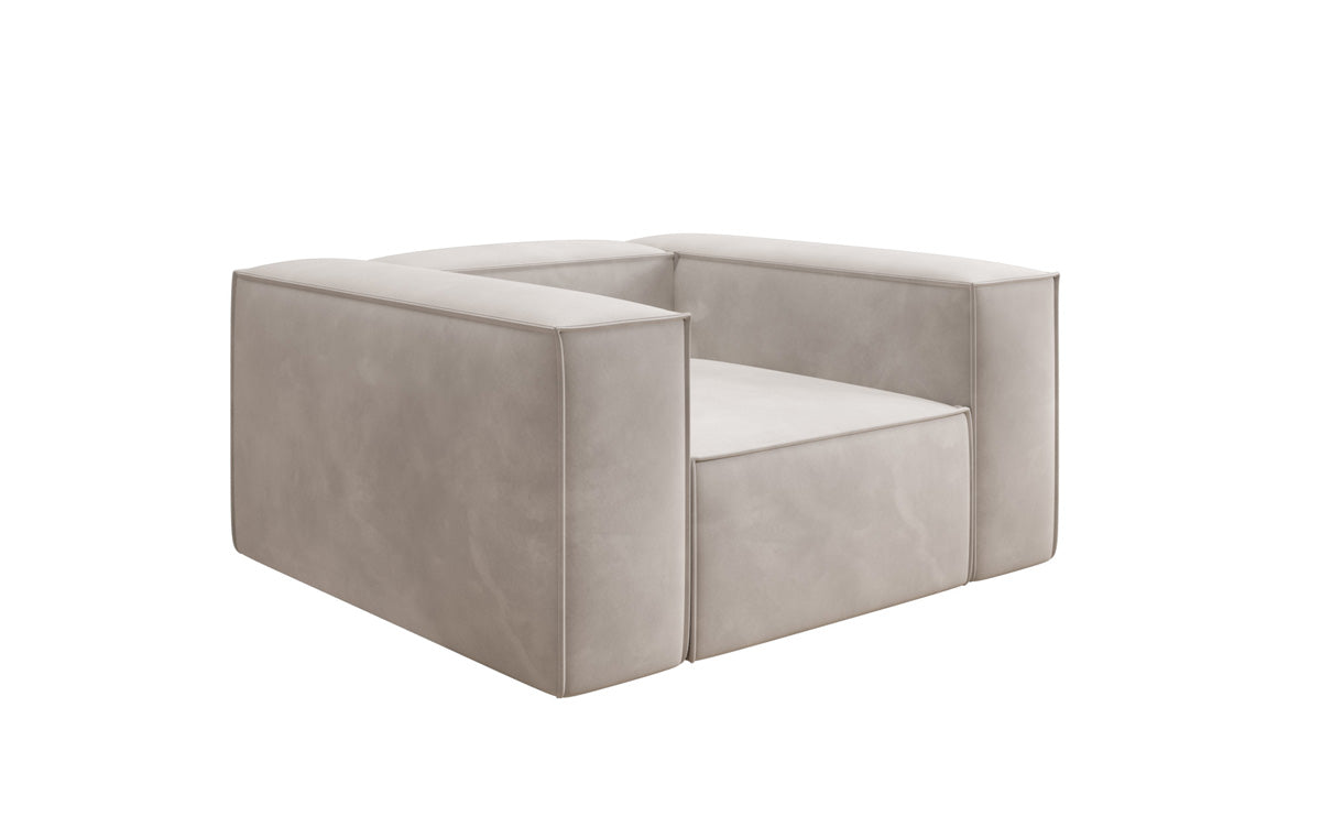 Designer Sofa-Sessel Lesley in Samt