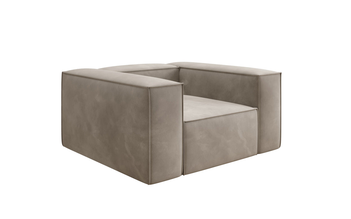 Designer Sofa-Sessel Lesley in Samt