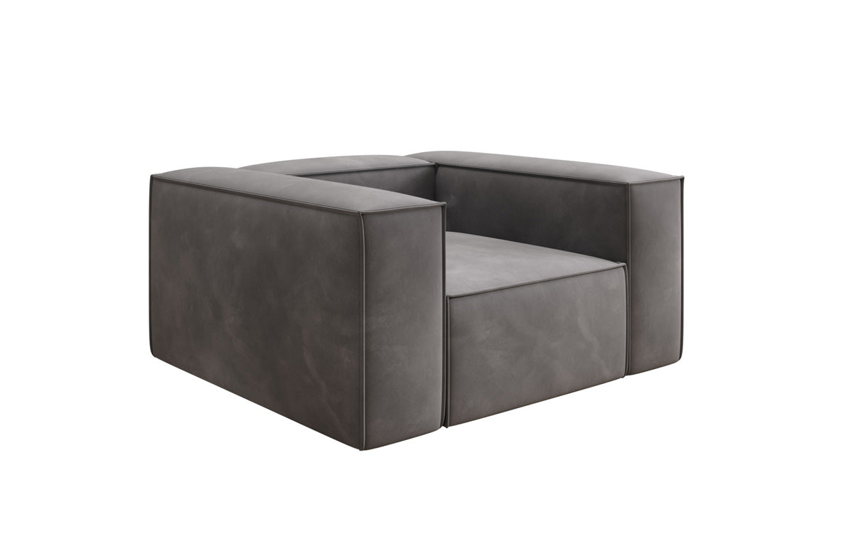 Designer Sofa-Sessel Lesley in Samt