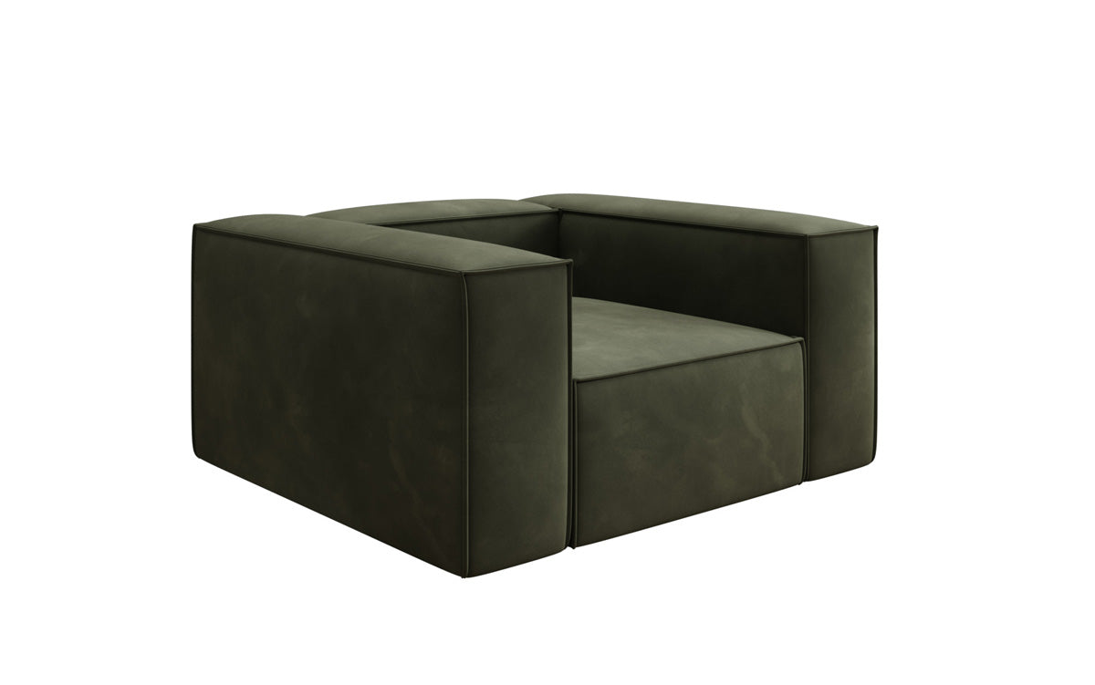 Designer Sofa-Sessel Lesley in Samt