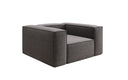 Designer Sofa-Sessel Lesley in Strukturstoff