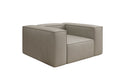 Designer sofa armchair Lesley in genuine leather
