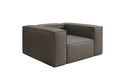 Designer sofa armchair Lesley in genuine leather