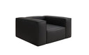 Designer sofa armchair Lesley in genuine leather