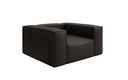 Designer sofa armchair Lesley in genuine leather
