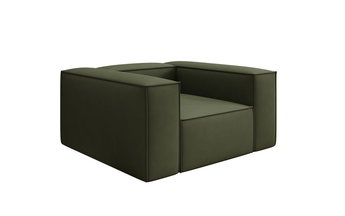 Designer Sofa-Sessel Lesley in Stoff