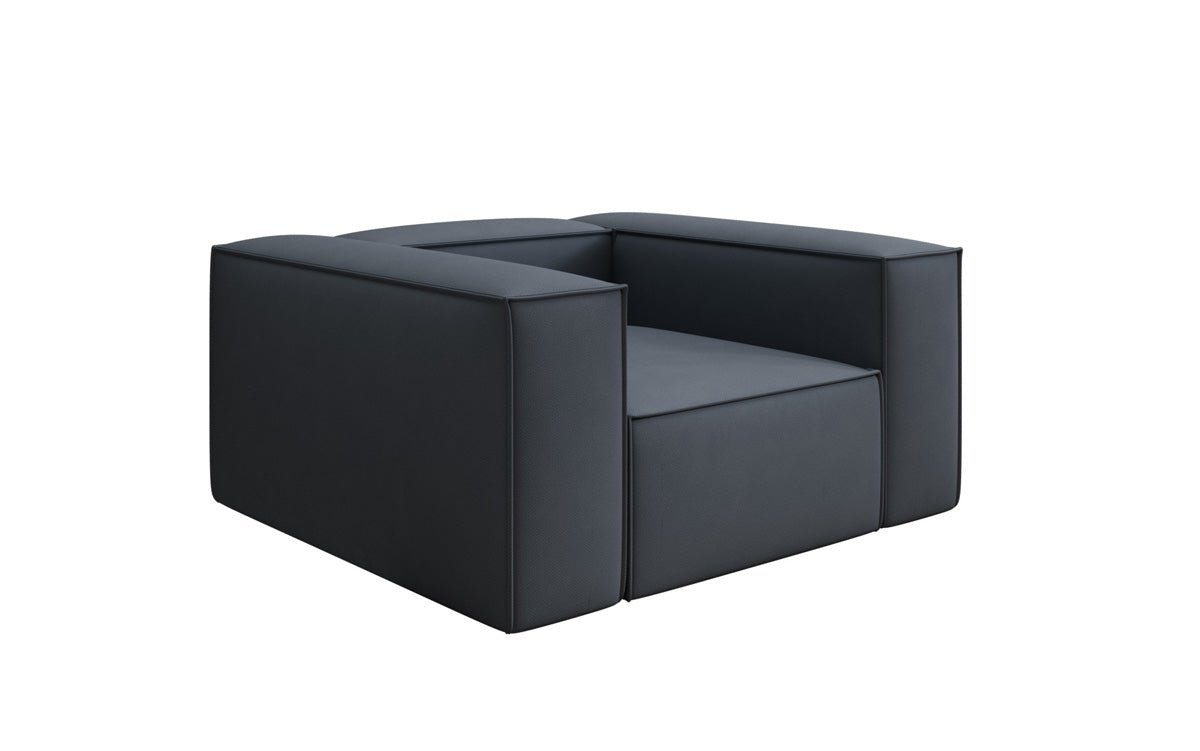 Designer Sofa-Sessel Lesley in Stoff