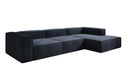 Designer corner sofa Lesley in velvet
