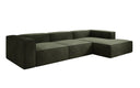 Designer corner sofa Lesley in velvet