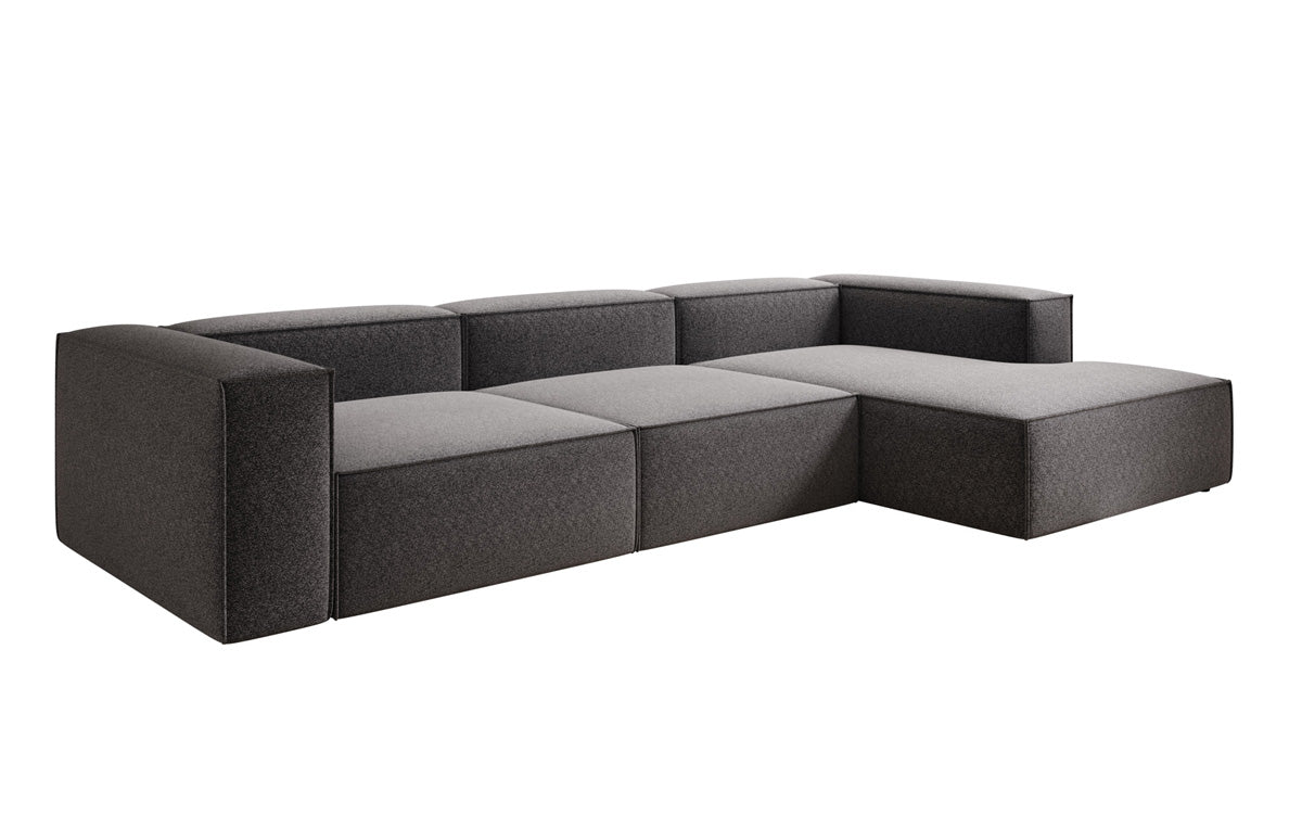 Designer Sofa Lesley L in textured fabric