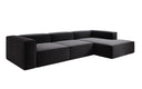 Designer Ecksofa Lesley in Strukturstoff