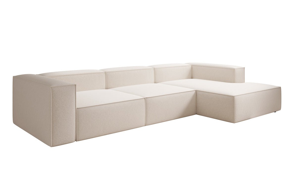 Designer Sofa Lesley L in textured fabric