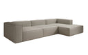 Designer Ecksofa Lesley in Echtleder