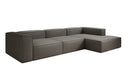 Designer Ecksofa Lesley in Echtleder