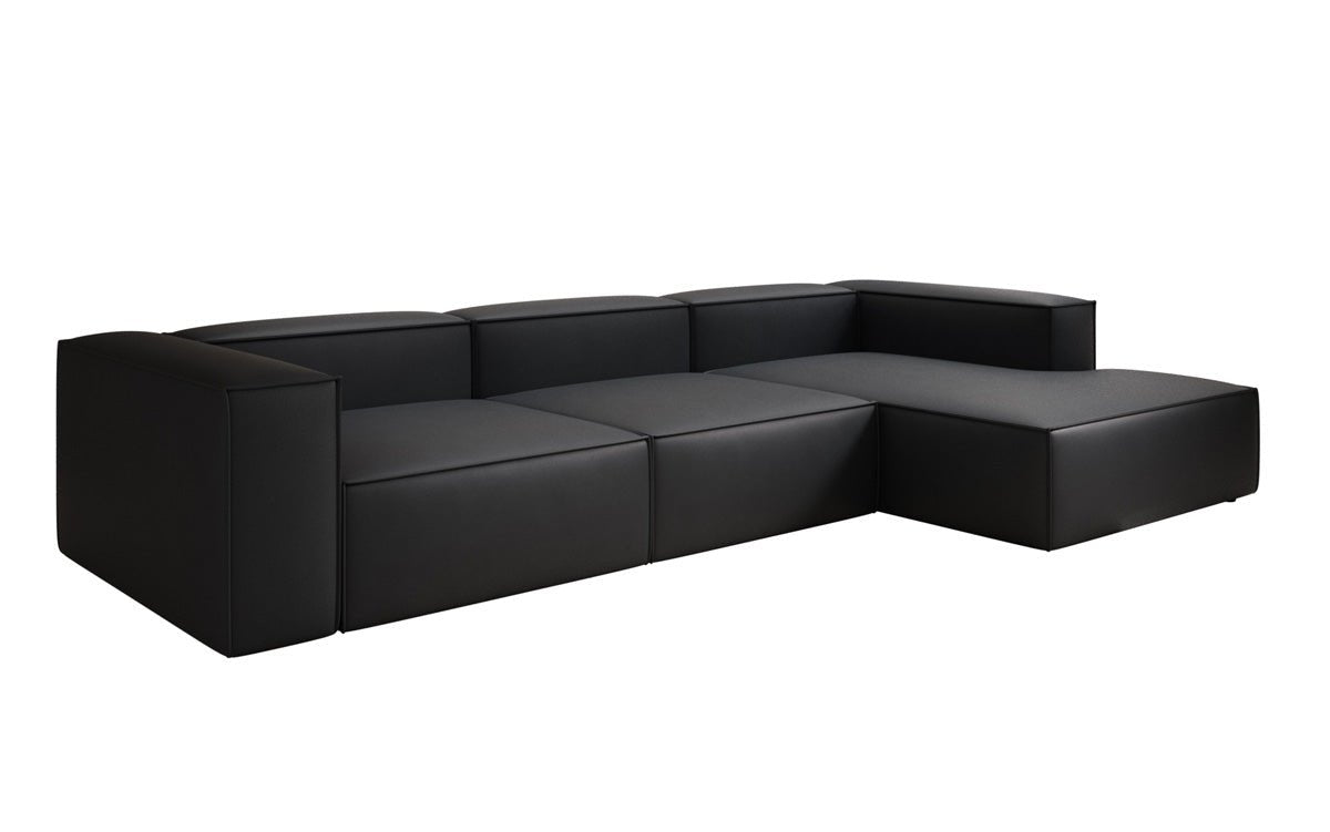 Designer Sofa Lesley L in Echtleder